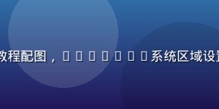 Galgame乱码解决教程配图，Windows系统区域设置界面截图，蓝色科技风格